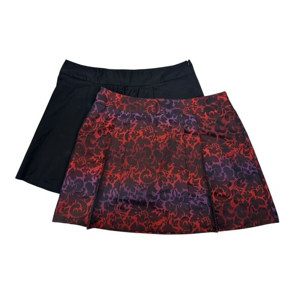 Lane Bryant Dresses & Skirts - Lane Bryant Skirt Plus Size 28 4X A-Line Satin Black Witch Goth Skater Grunge